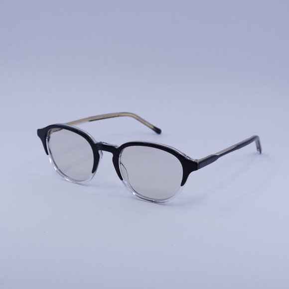 Gucci GG1212S 002 Round Sunglasses - Black/Crystal with Gold Clip-On Brown - Picture 6 of 12